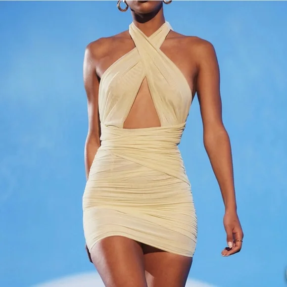 House of CB | Dresses | House Of Cb Mistress Rocks Halter Mini Dress |  Poshmark